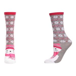 MeMoi Women’s Foot Pets Cats Crew Cozy Critter Socks